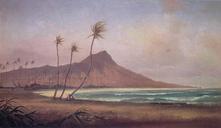 Gideon Jacques Denny - 'Waikiki Beach', oil on canvas, 1868.jpg