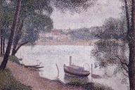 seurat_river_landscape_with_boat_1884.jpg