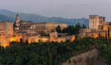 Dusk Charles V Palace Alhambra Granada Andalusia Spain.jpg