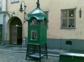 Telephone booth. The last stationary telephone, out of service, Helsinki..jpg