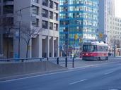 Streetcar heading East between York and Bay streets, Toronto -b.jpg