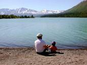 Fathers day father with kid on lake.jpg