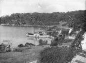 SLNSW 8766 An ancient tugboat and a sternwheeler ferry at Fern Bay.jpg