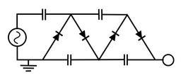 Cockcroft Walton Voltage multiplier.svg