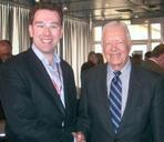 Jamie Hanley and President Jimmy Carter in 2005.JPG