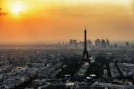 Paris skyline from the observation deck of the Montparnasse tower, July 2015.jpg