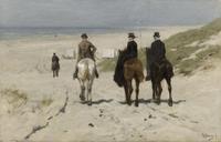 Anton Mauve - Morgenrit langs het strand.jpg