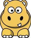 hippo-cartoon-gold-animal-304818.svg