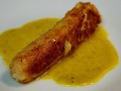 Seafood sausages with saffron sauce.jpg