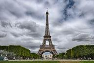 Eiffel Tower as seen from Champ-de-Mars, 8 July 2015.jpg