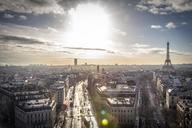 Paris and Eiffel Tower from the Arc de Triomphe, 4 January 2014.jpg