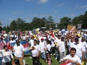 A day without immigrants - protesters in Memorial Park.jpg