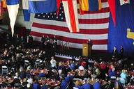 Former President Jimmy Carter speaks aboard USS Carl Vinson. (8515020611).jpg