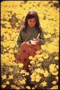 KATHY_MARTIN_CARRYING_A_PLANT_HOME_FROM_SCHOOL_THROUGH_A_FIELD_OF_YELLOW_POPPIES_-_NARA_-_542703.jpg